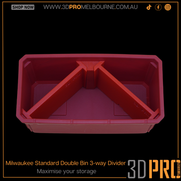 Milwaukee standard double bin 3way divider