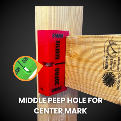 Middle Peep Hole For Center Mark of a 35mm Nogpro