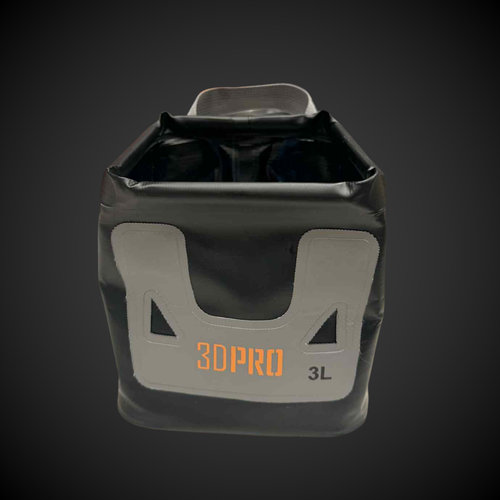 Black 3L Pro Magnetic Folding Bucket Main Image with '3DPRO' branding on a dark background