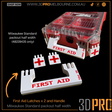 First Aid Set: 2 x Latches, 1 x Handle