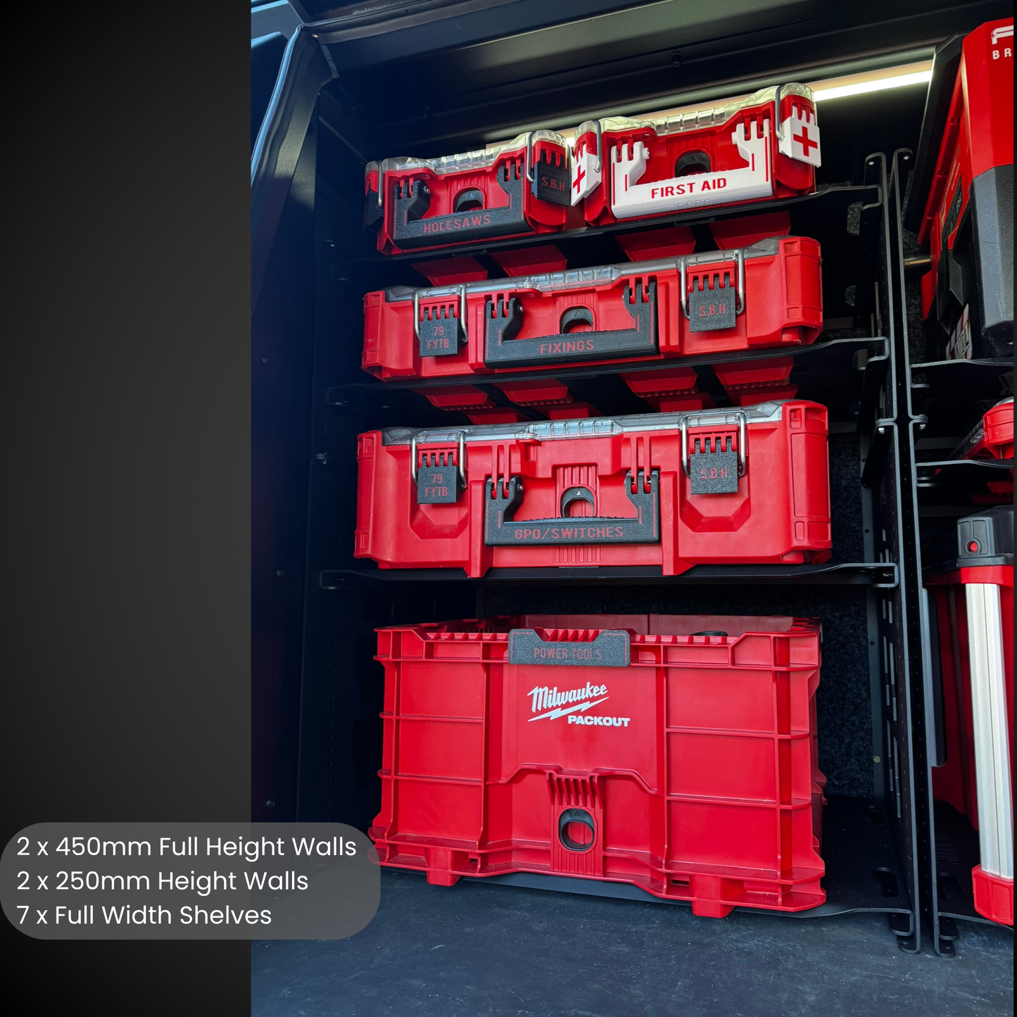 1400mm Side Canopy Bundle (Pack A Shelf)