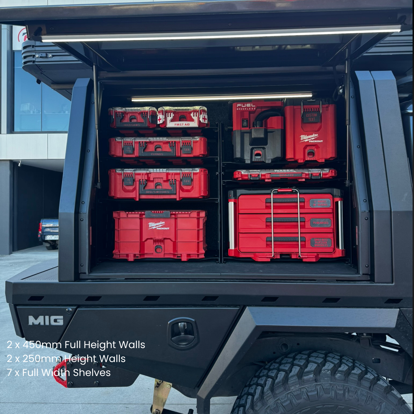 1400mm Side Canopy Bundle (Pack A Shelf)