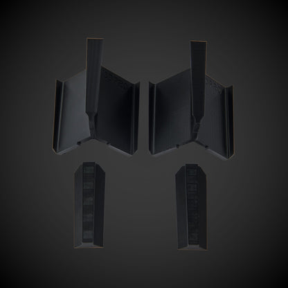 Black 5-Way Standard Double Bin Divider (MP)
