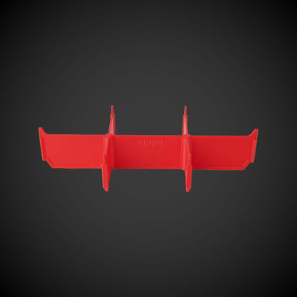 Red 6-Way Low Double Bin Divider (MP) with '3DPRO' branding on a dark gray background