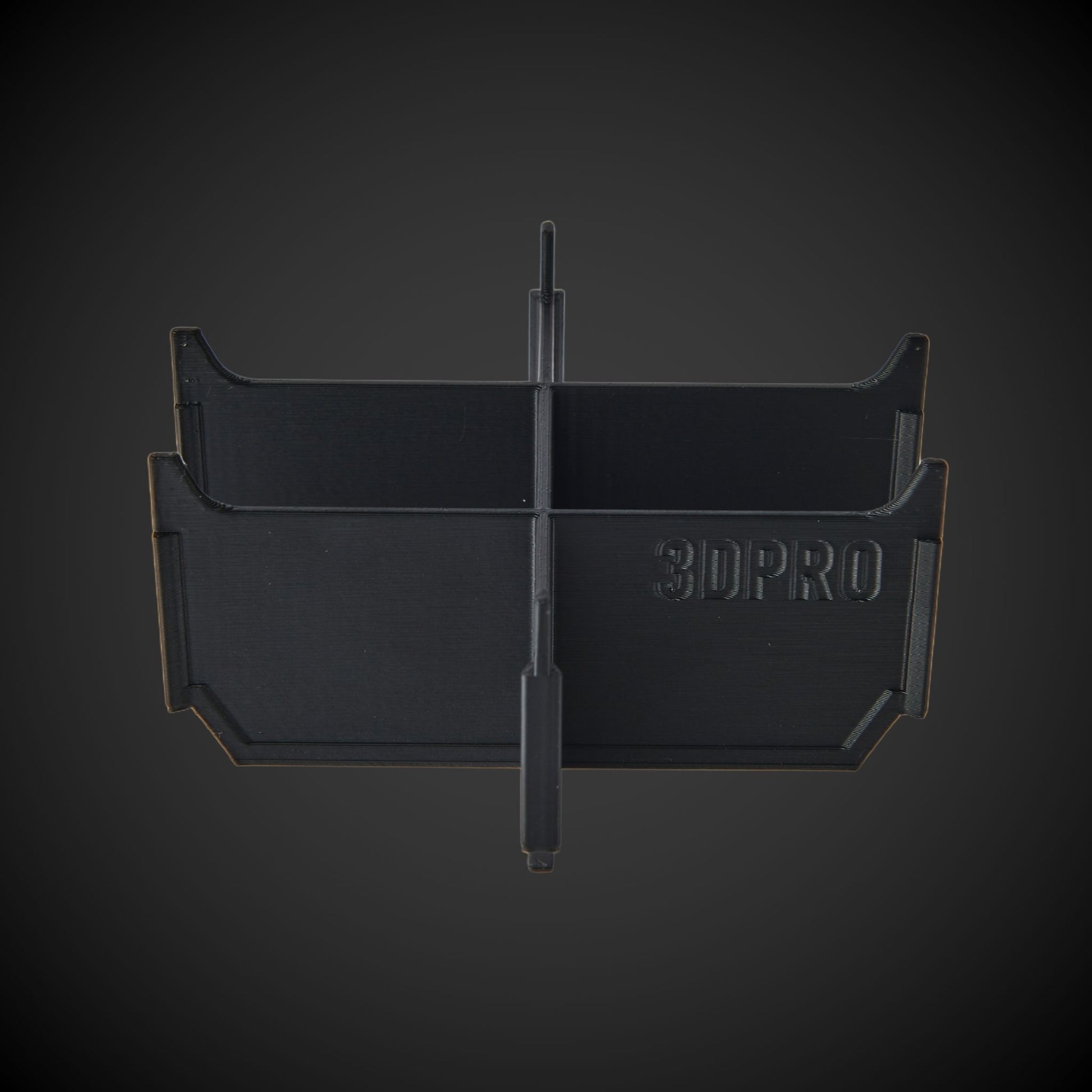 Black 6-Way Low Single Bin Divider (MP) with '3DPRO' branding on a dark gray background