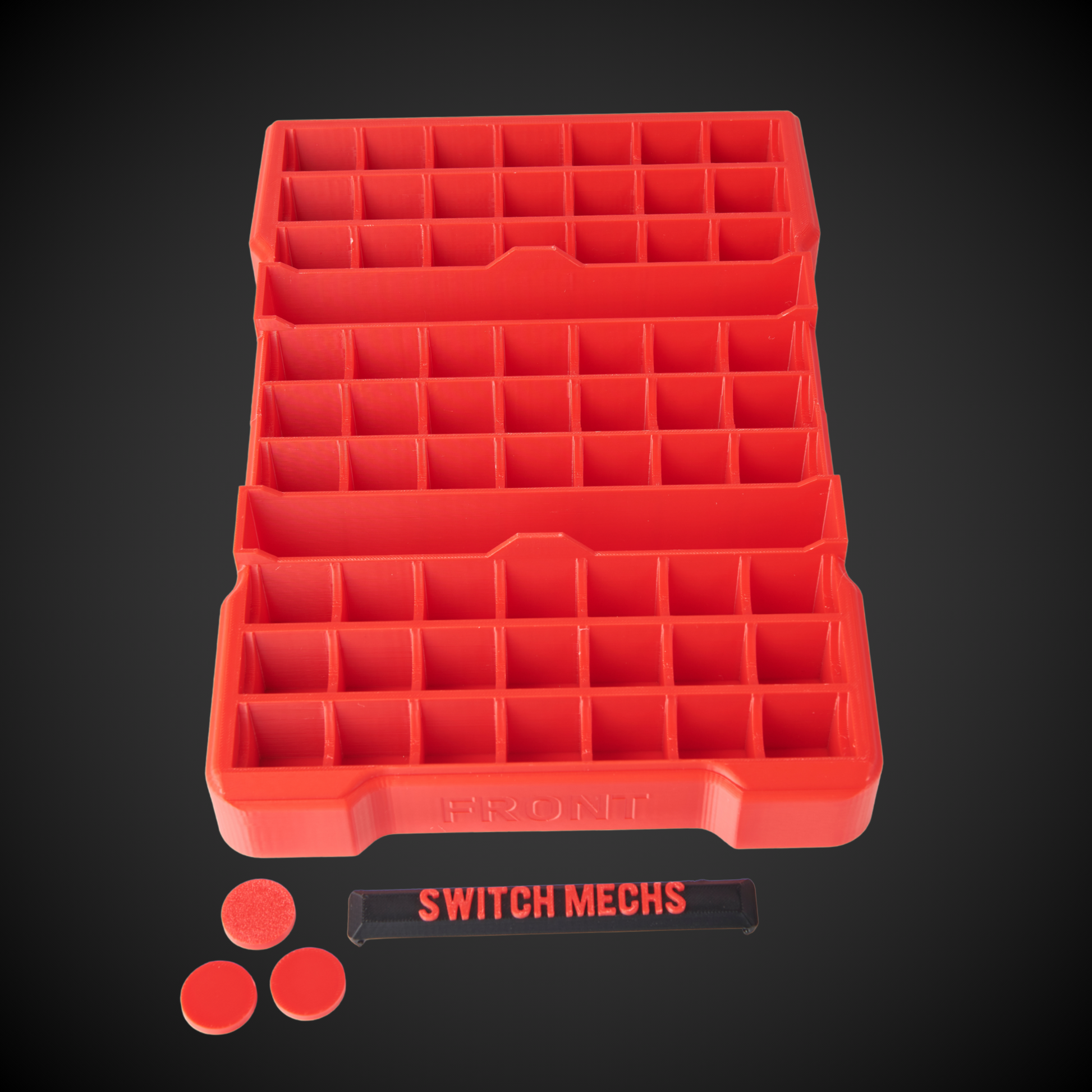 63x Switch Mech Insert Packout  on a black background, featuring 'Switch Mechs' branding.