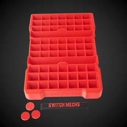 63x Switch Mech Insert Packout  on a black background, featuring 'Switch Mechs' branding.