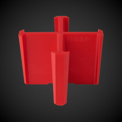 Red 7-way standard double bin divider with 3DPRO branding on a dark background