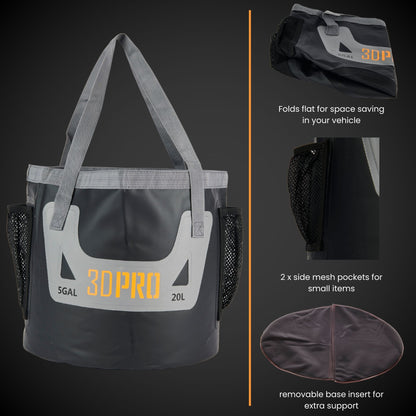 20L/5GAL Pro Folding Bucket