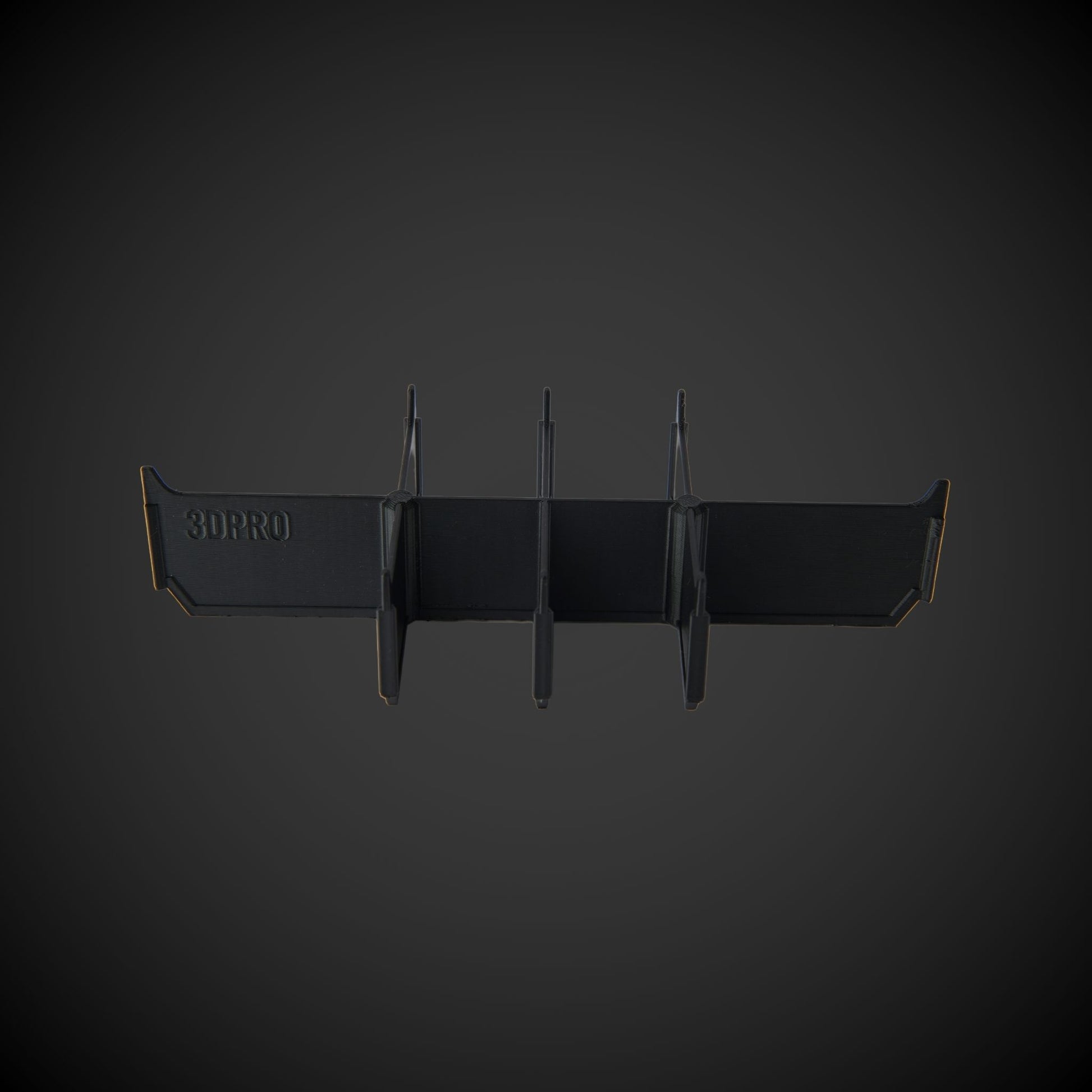 Black 8-Way Low Double Bin Divider (MP) with '3DPRO' branding on a dark gray background