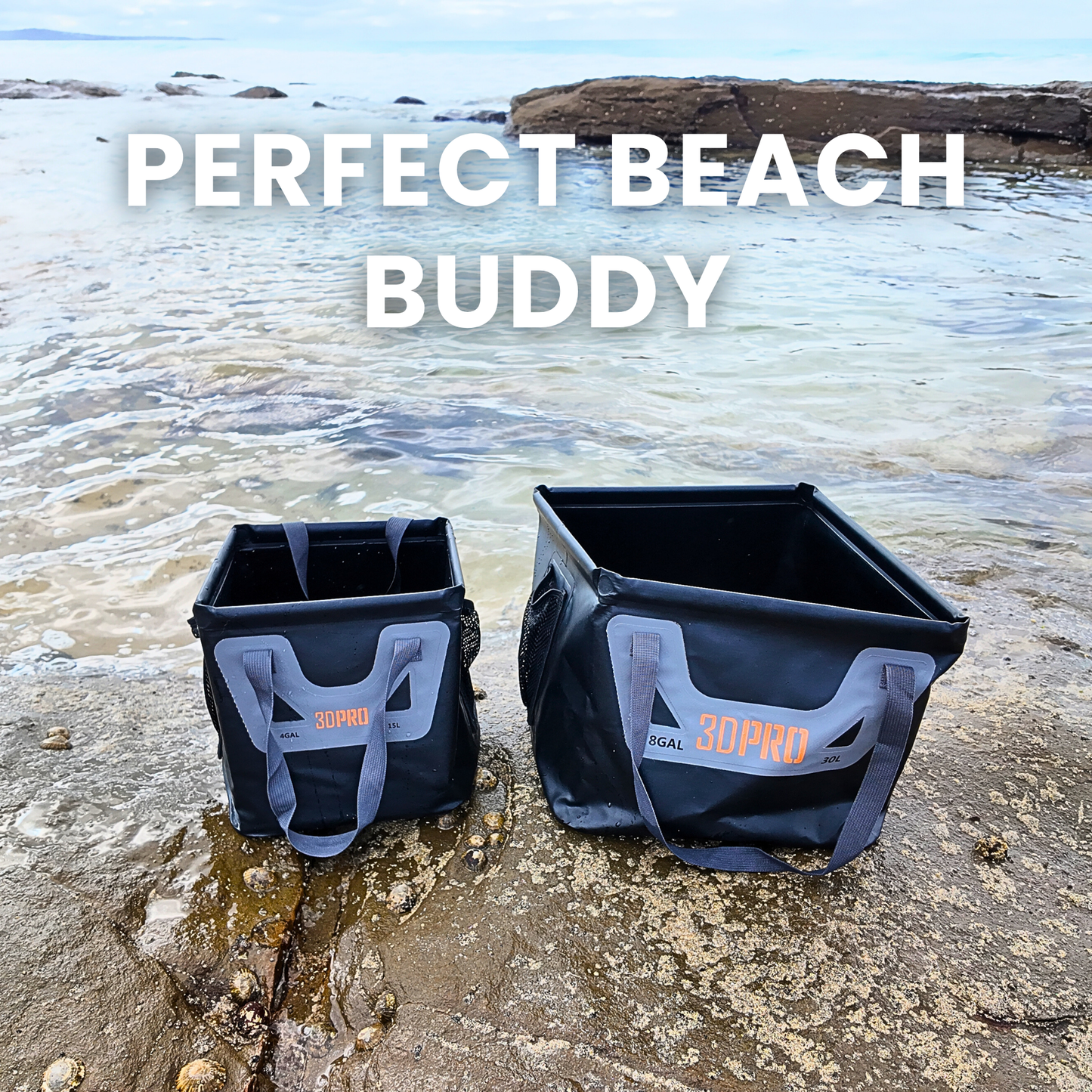 15L/4GAL Pro Square Folding Bucket