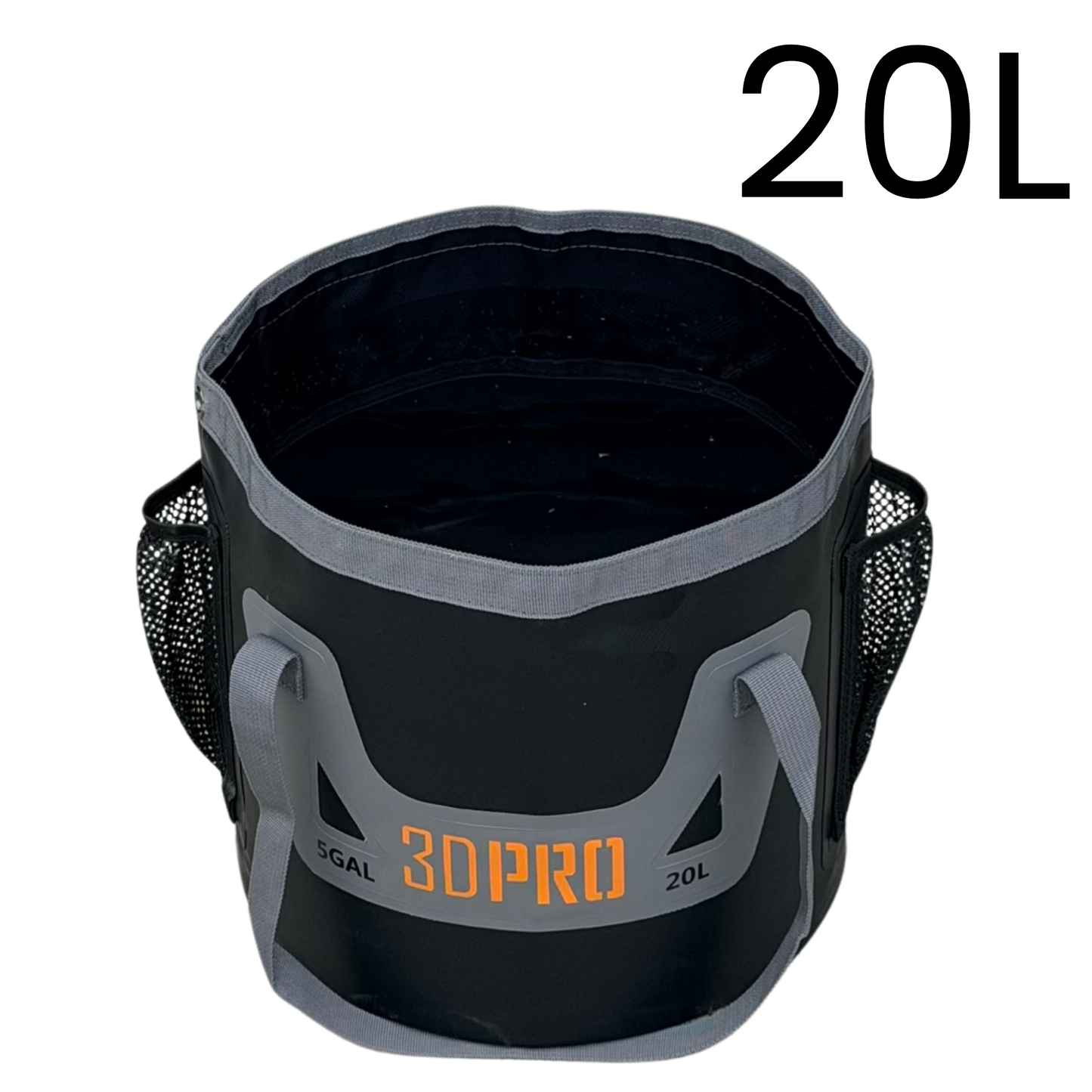 Black 20L/5GAL Pro Folding Bucket