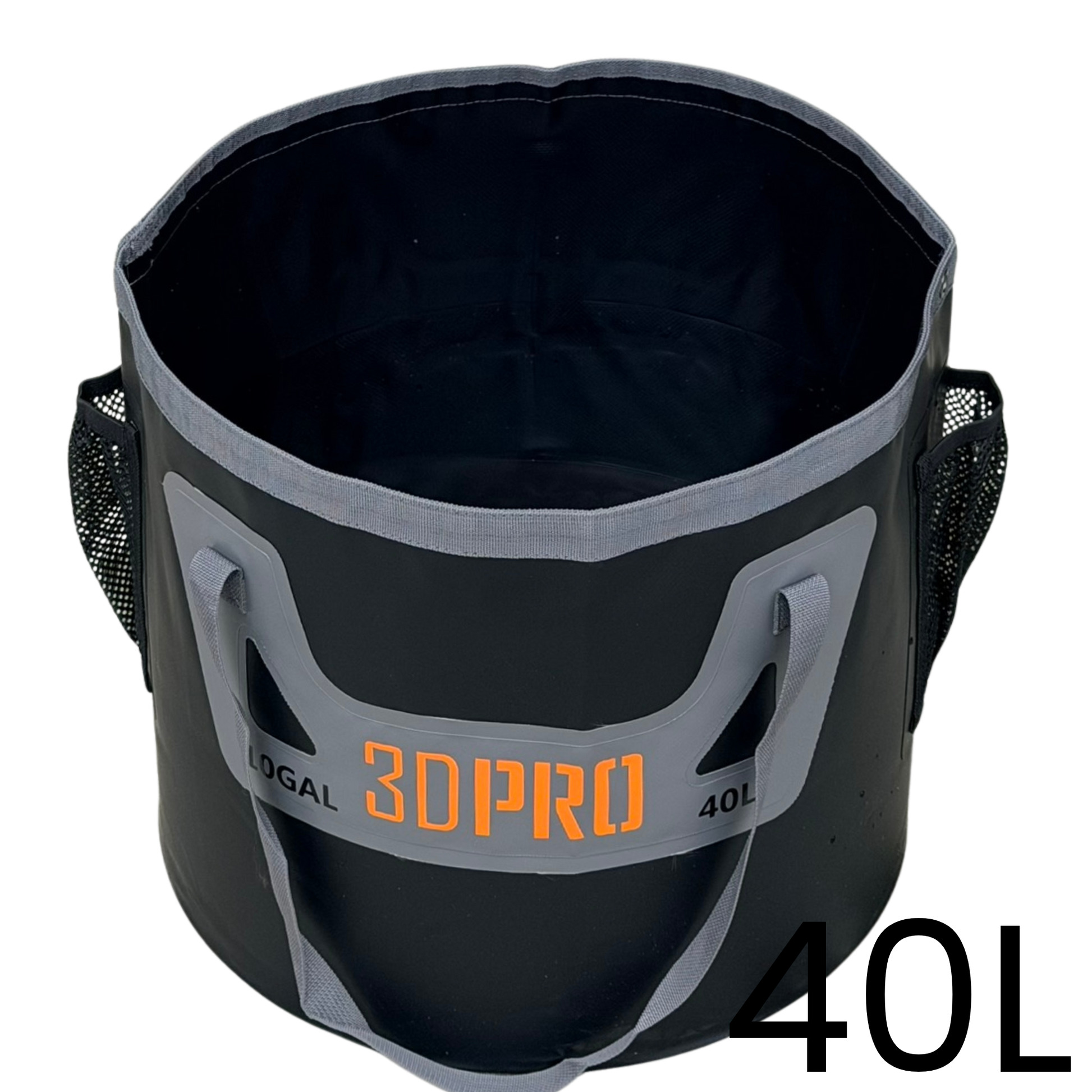 Black 3DPRO 40L/10GAL Pro Folding Bucket