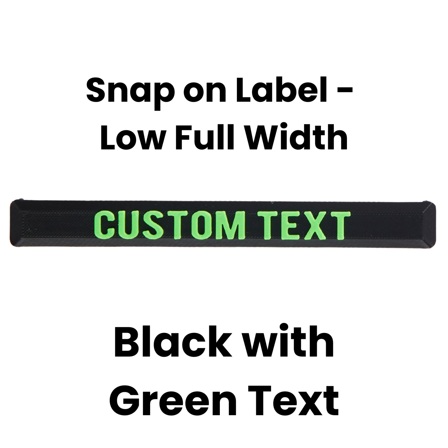Snap On Label - Low Full Width Organiser