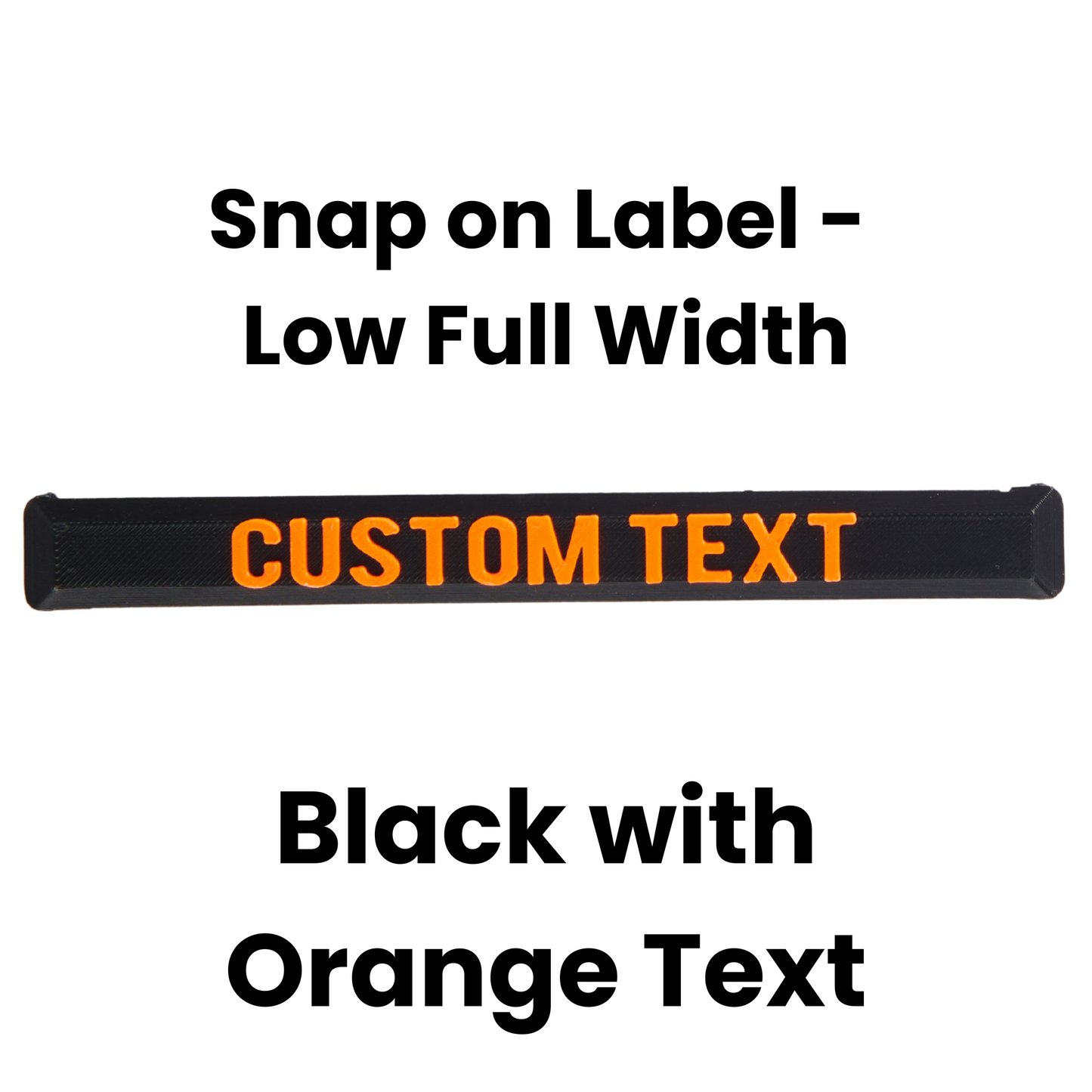 Snap On Label - Low Full Width Organiser