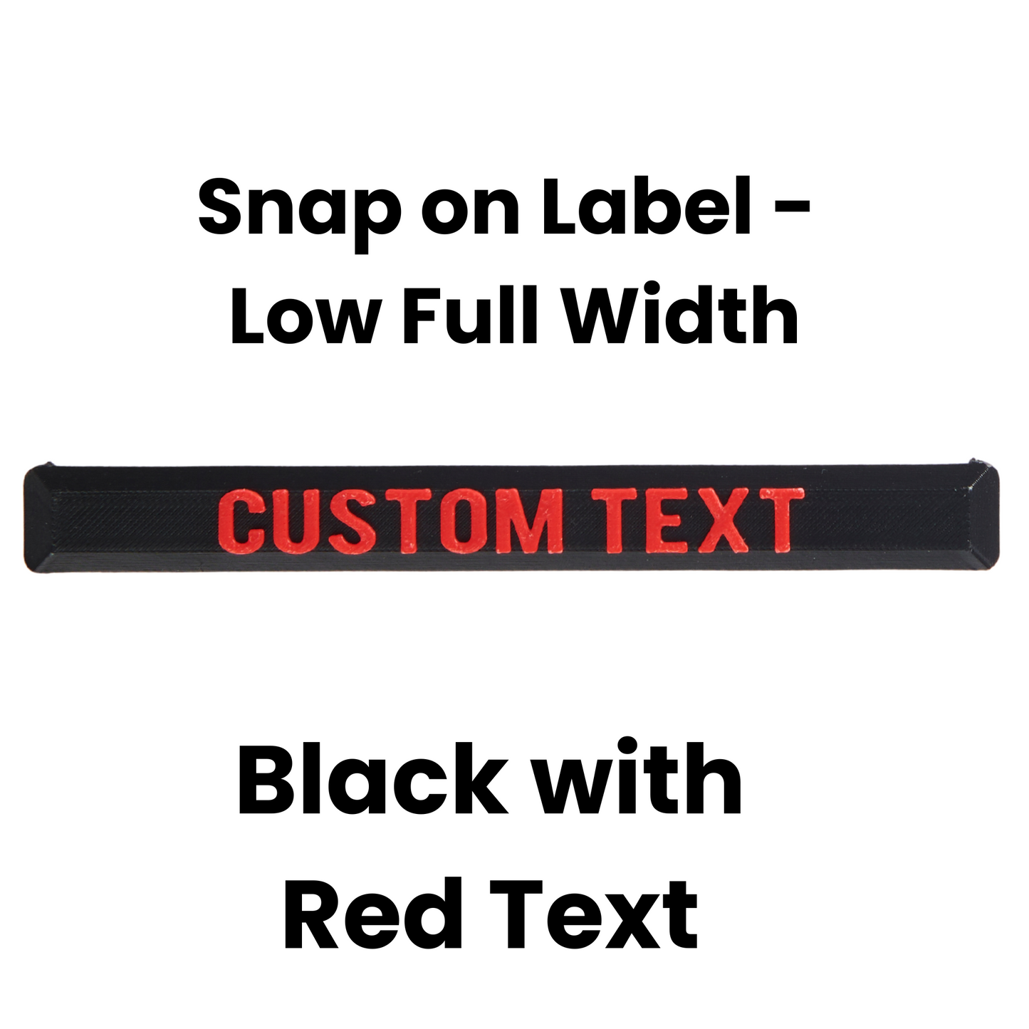 Snap On Label - Low Full Width Organiser