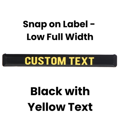Snap On Label - Low Full Width Organiser