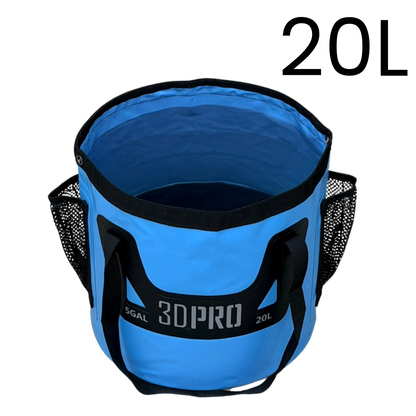 Blue 3DPRO 20L/5GAL Pro Folding Bucket