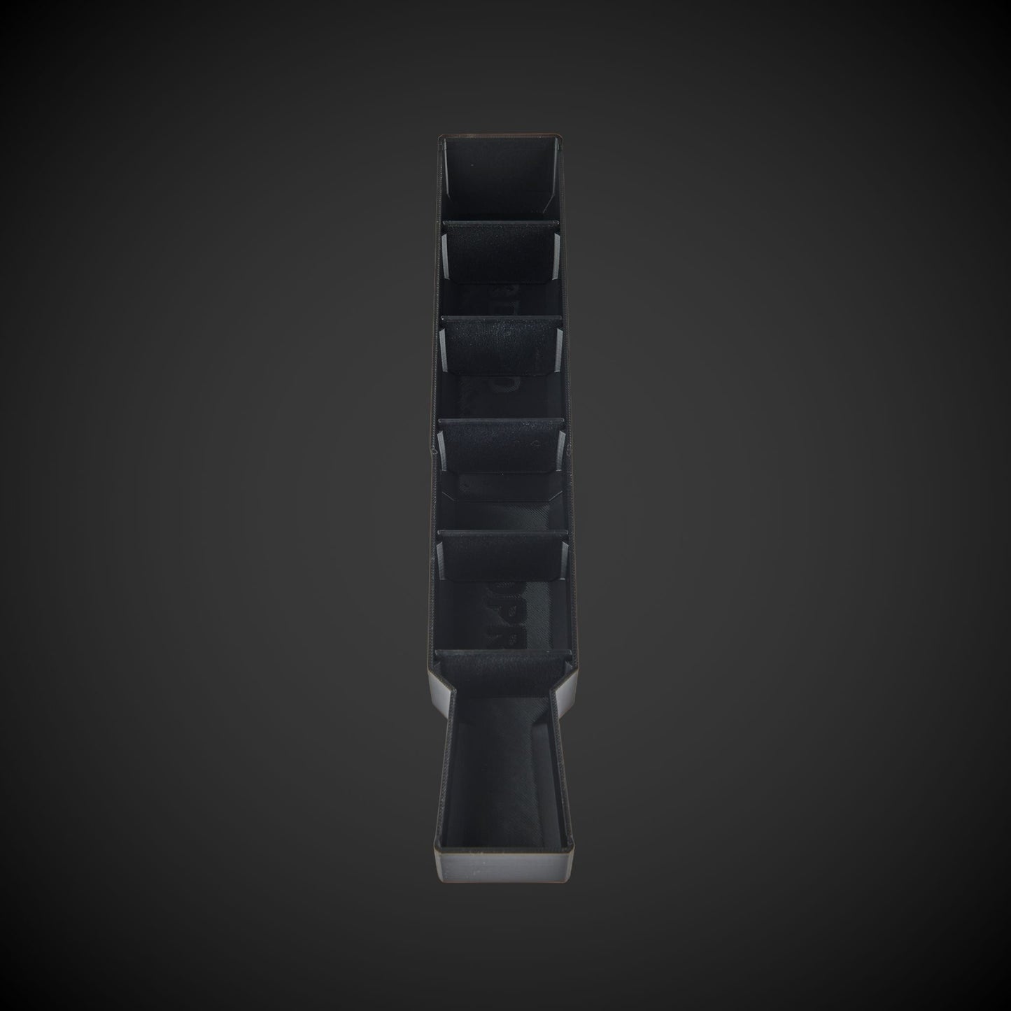 Black Centre Divider Pack (Low Full Width Packout) on a dark gray background