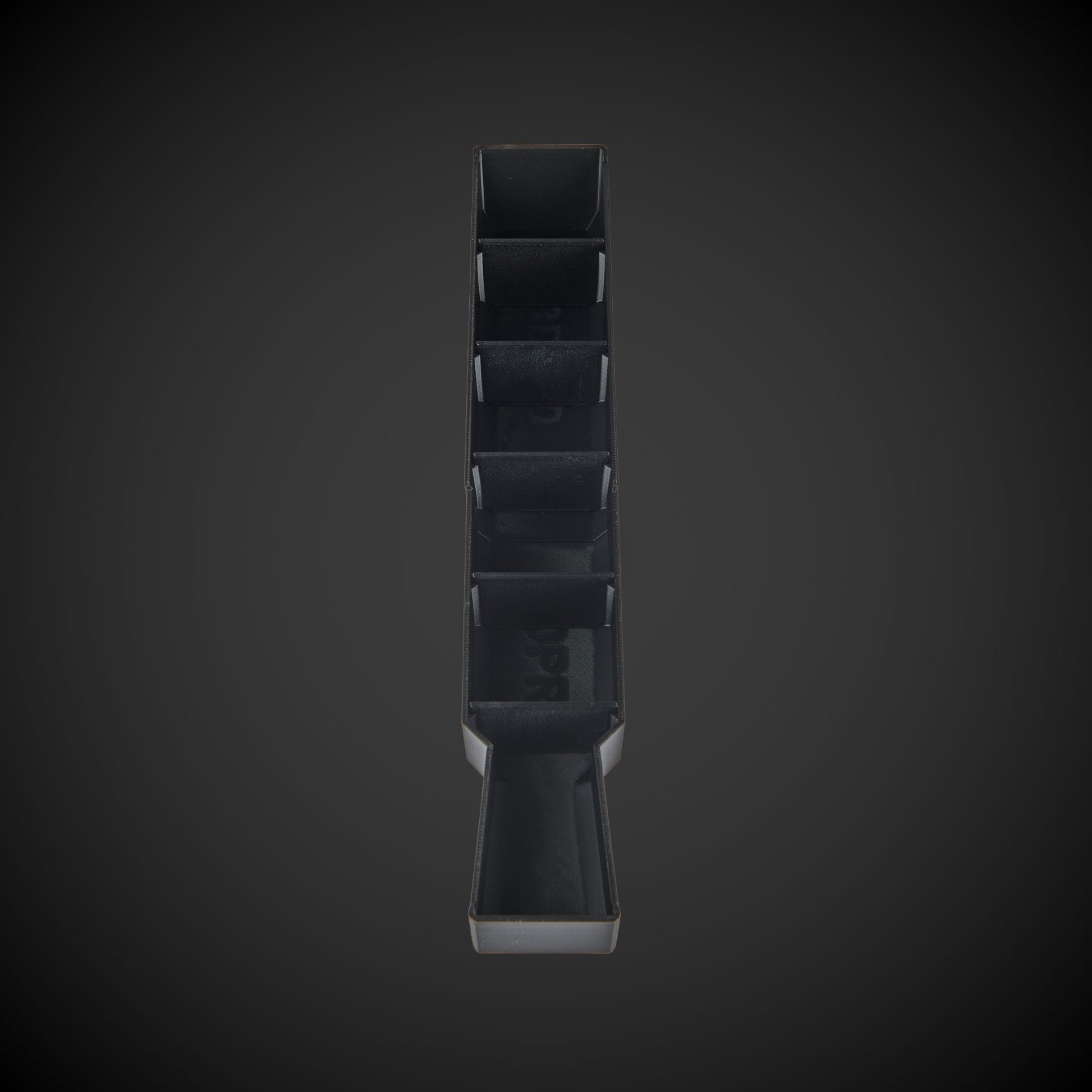 Black Centre Divider Pack (Low Full Width Packout) on a dark gray background