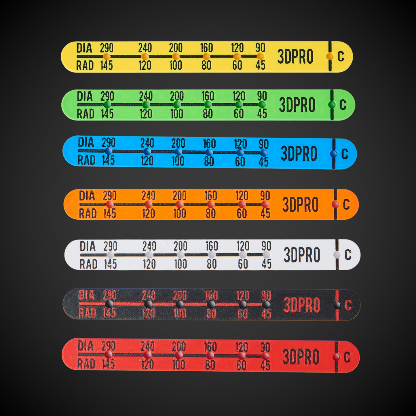 Colorful Elec Ceiling Cut Out Template with '3DPRO' branding on a black background