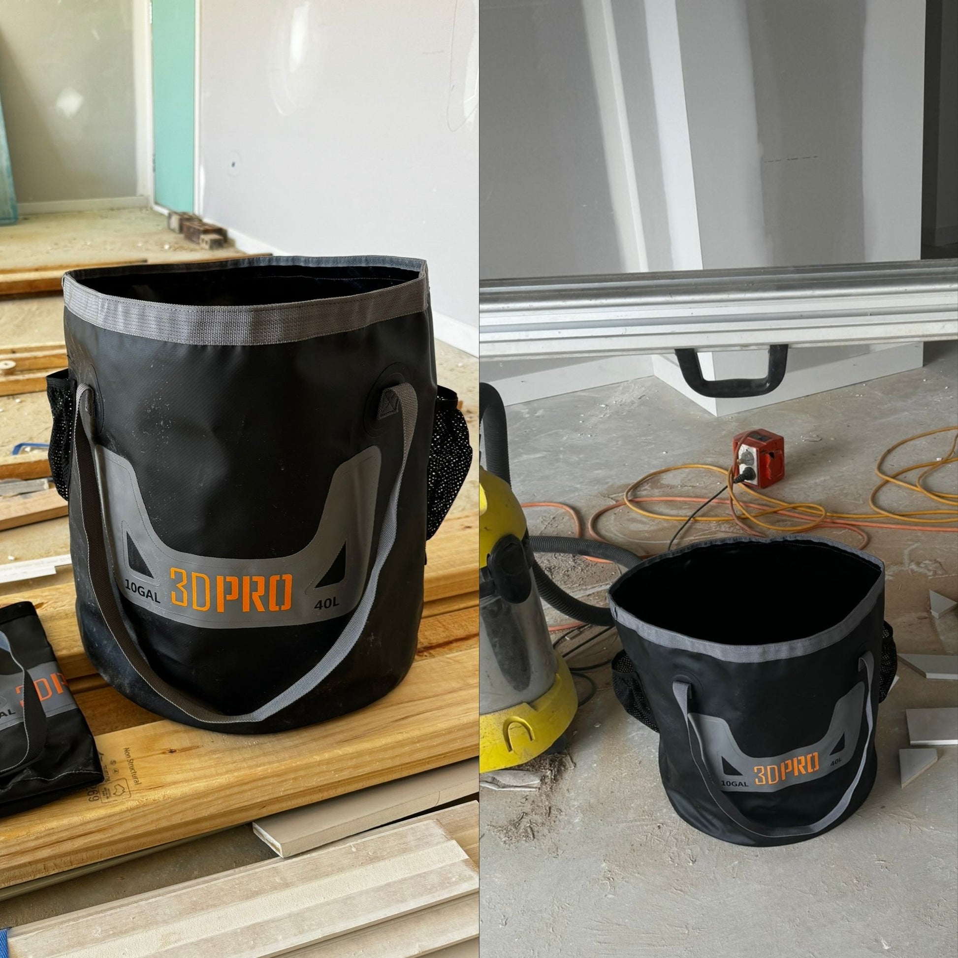 Folding bucket in real life angles