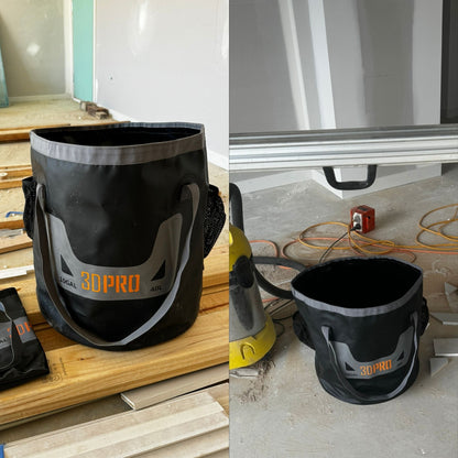 Folding bucket in real life angles