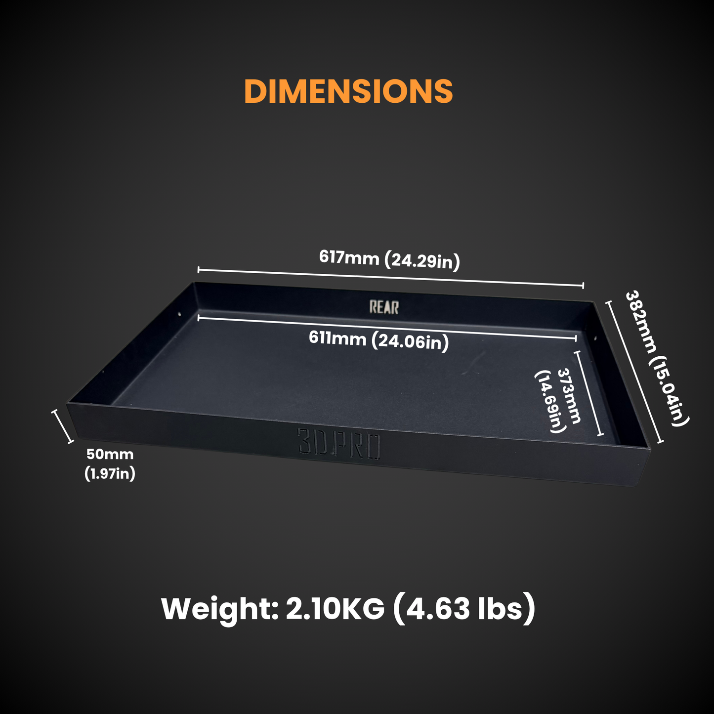 Full Width Tub (Pack A Shelf)