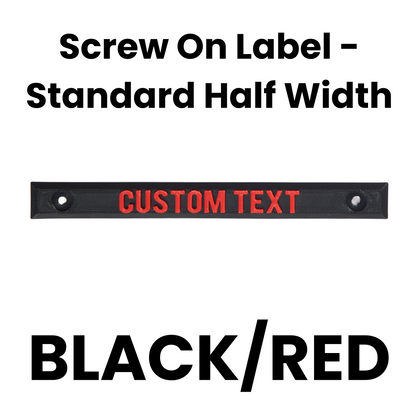 Screw On Label - Standard Half Width