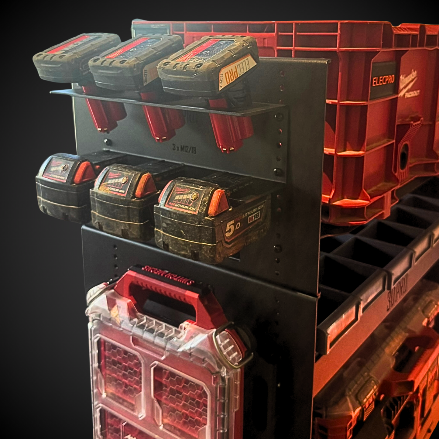 M12/M18 Battery Holder (Pack a Shelf)