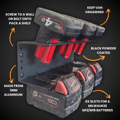 M12/M18 Battery Holder (Pack a Shelf)