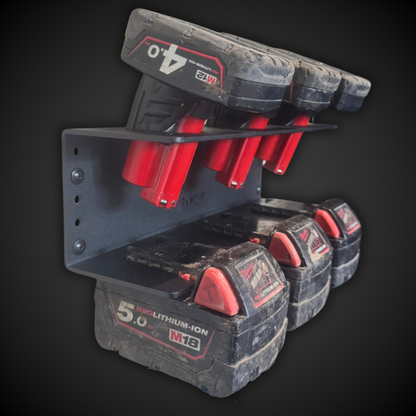 Set of Milwaukee M18 lithium-ion batteries