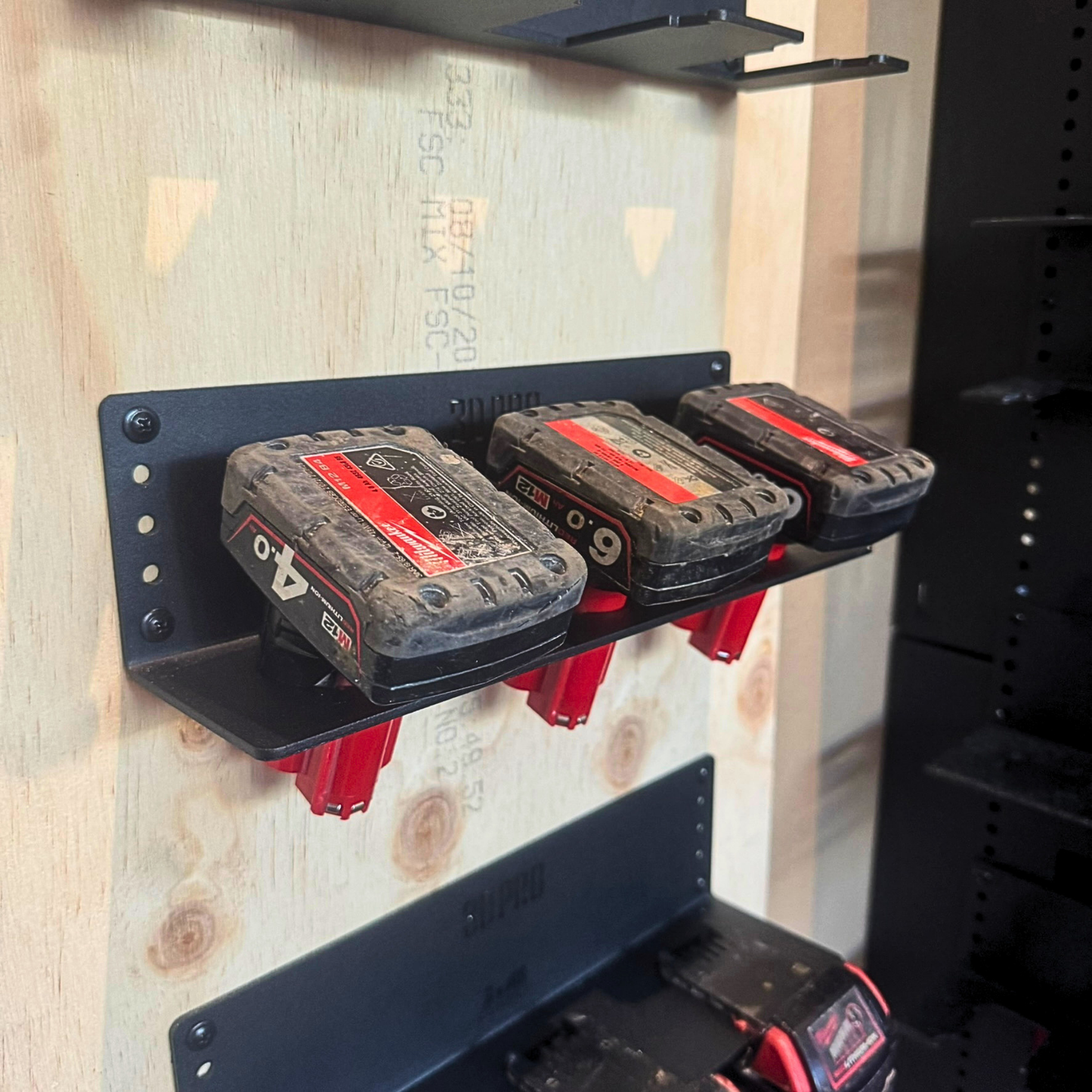 M12/M18 Battery Holder (Pack a Shelf)