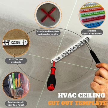 HVAC Ceiling Cut Out Template