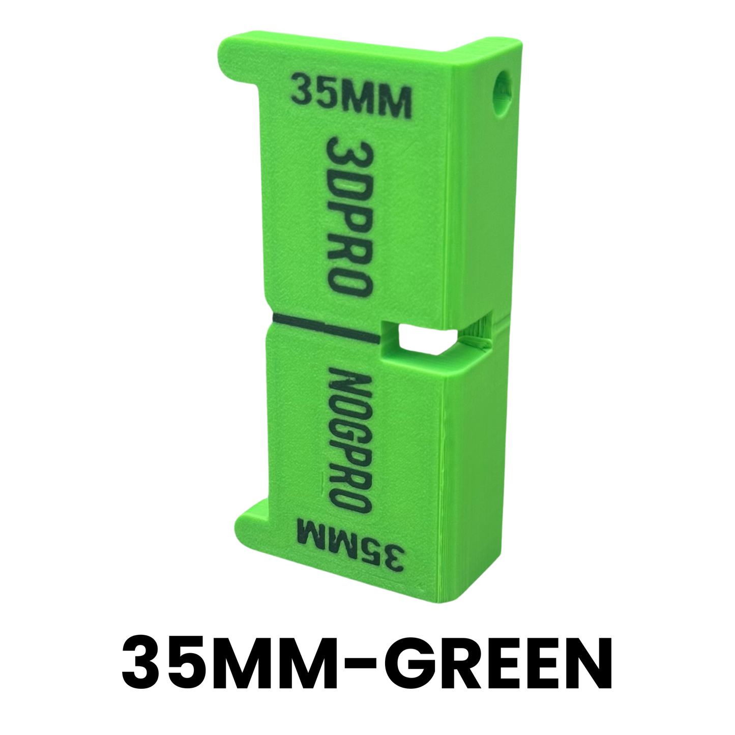 Green 35mm NOGPRO product on a white background