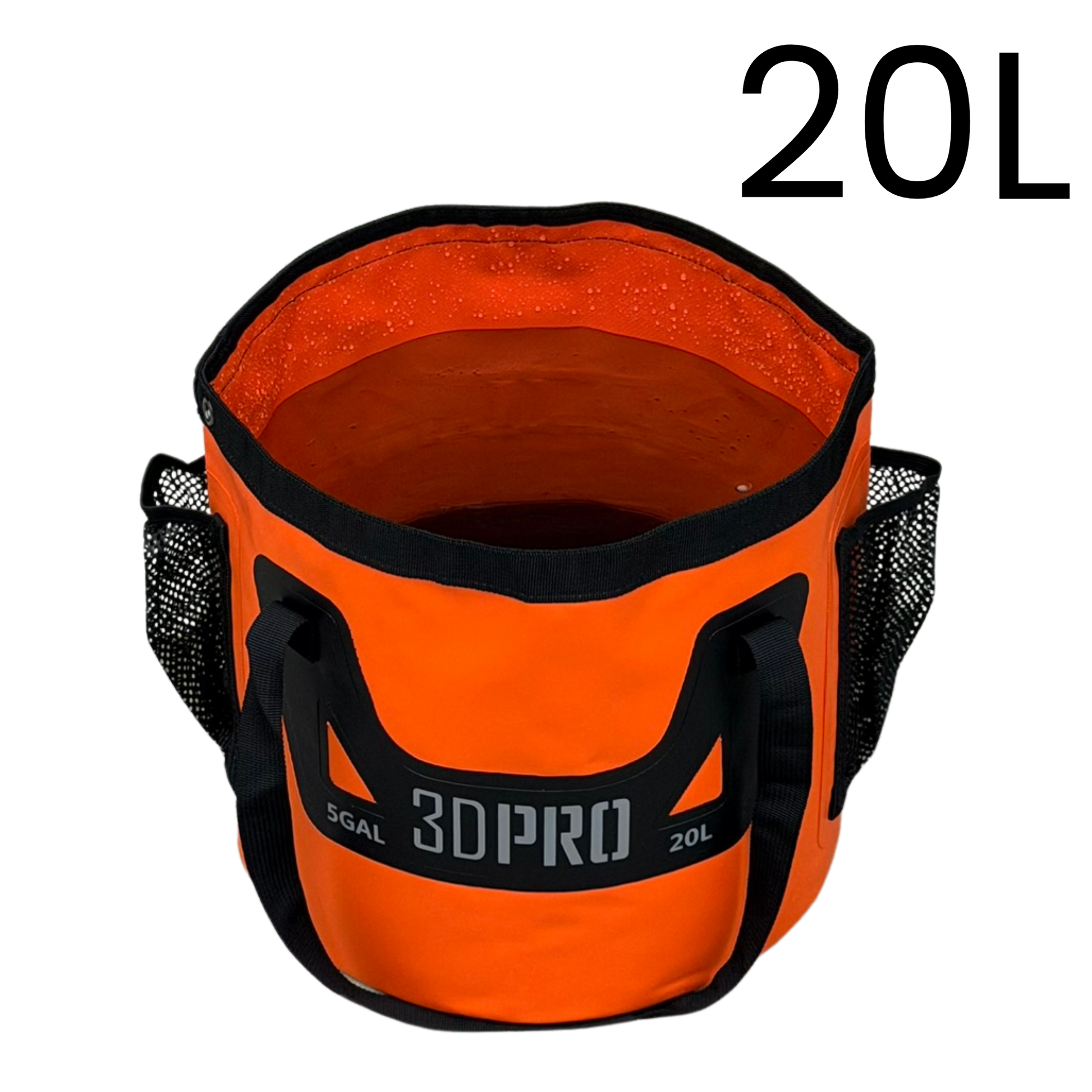 Orange 3DPRO 20L/5GAL Pro Folding Bucket