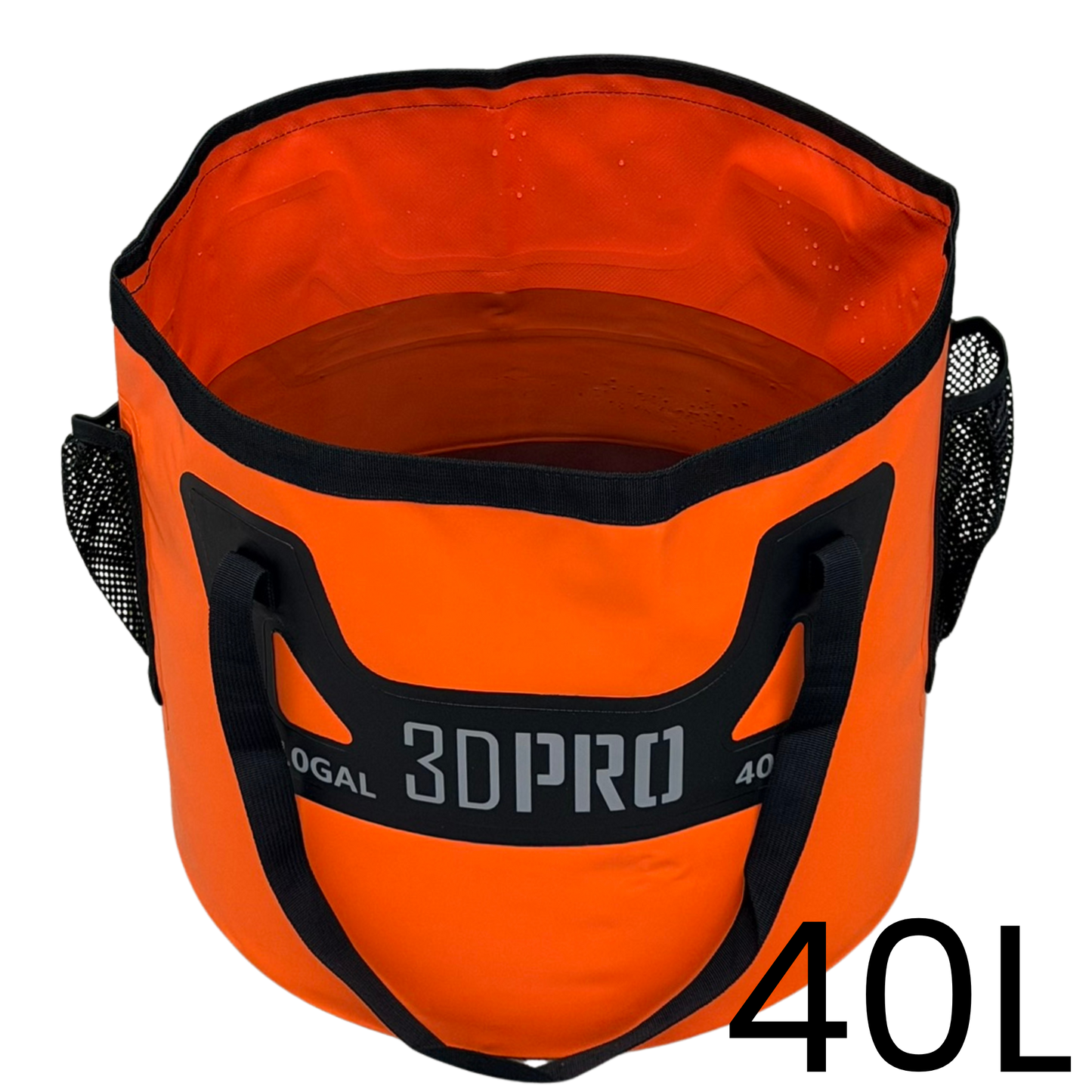 Orange 3DPRO 40L/10GAL Pro Folding Bucket