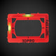 A red Pack A Level tool with inbuilt spirit levels for measuring horizontal and vertical alignment, with the branding '3DPRO' visible.