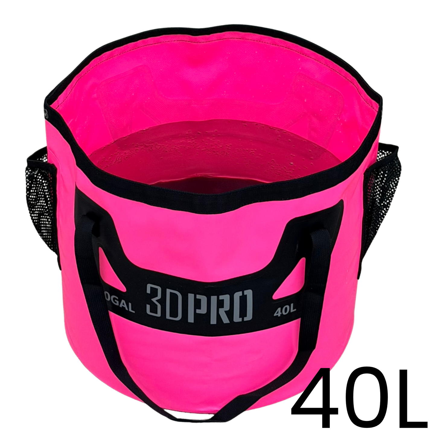 Pink 3DPRO 40L/10GAL Pro Folding Bucket