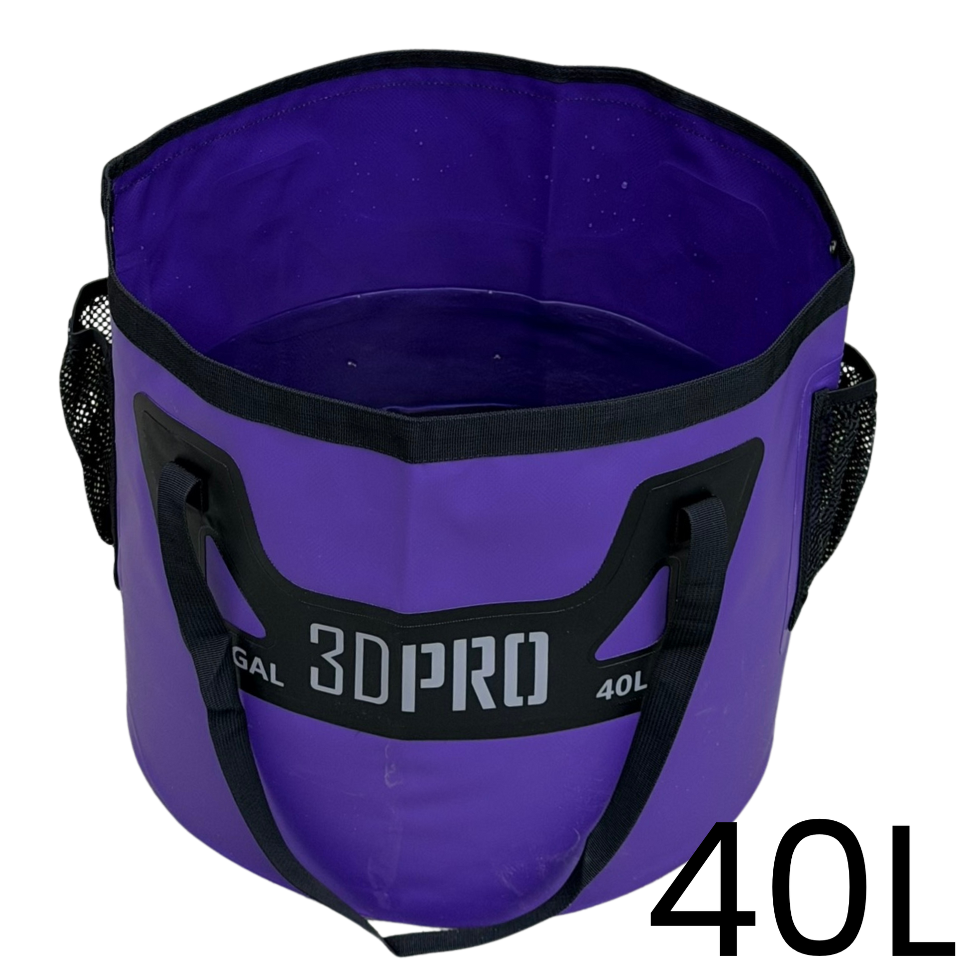 Purple 40L/10GAL Pro Folding Bucket
