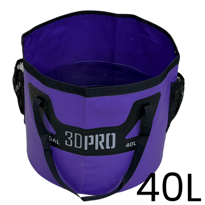 Purple 40L/10GAL Pro Folding Bucket