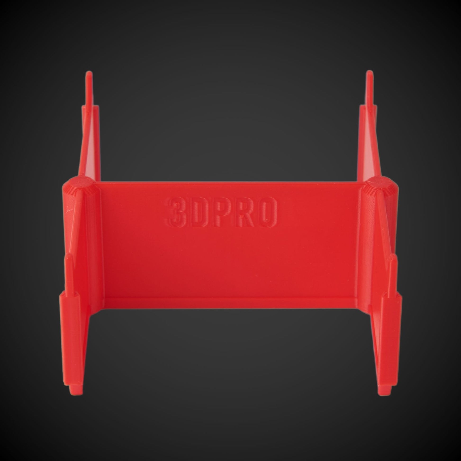 Red 4-Way Low Double Bin Divider (MP) with '3DPRO' branding on a black background