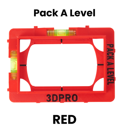 Red pack a level tool with '3DPRO' branding on a white background