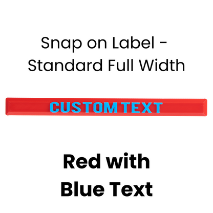 Snap on Label - Standard Full Width