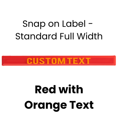 Snap on Label - Standard Full Width
