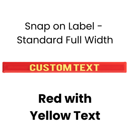 Snap on Label - Standard Full Width