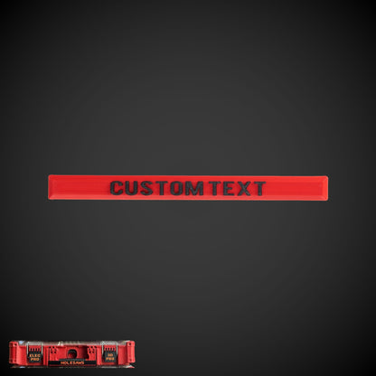 Snap on Label - Standard Full Width