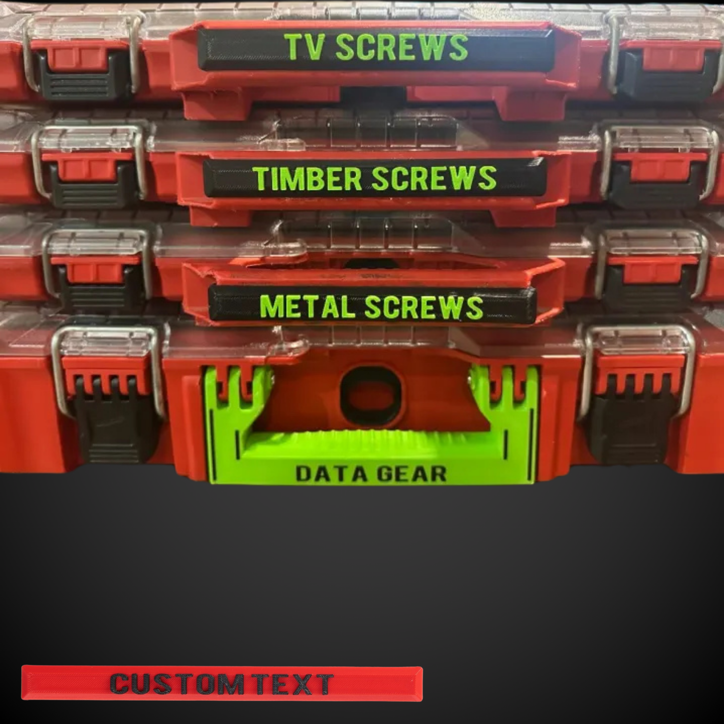 Snap On Label - Low Full Width Organiser