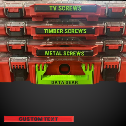 Snap On Label - Low Full Width Organiser