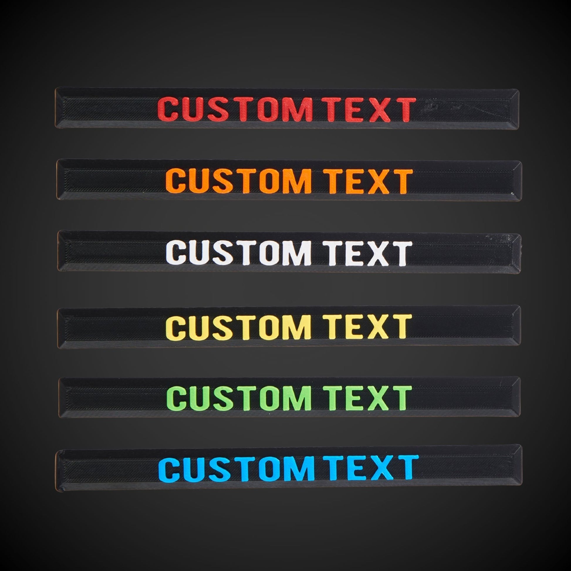 Custom text label in red and black for a Milwaukee Standard Packout full width tool box.